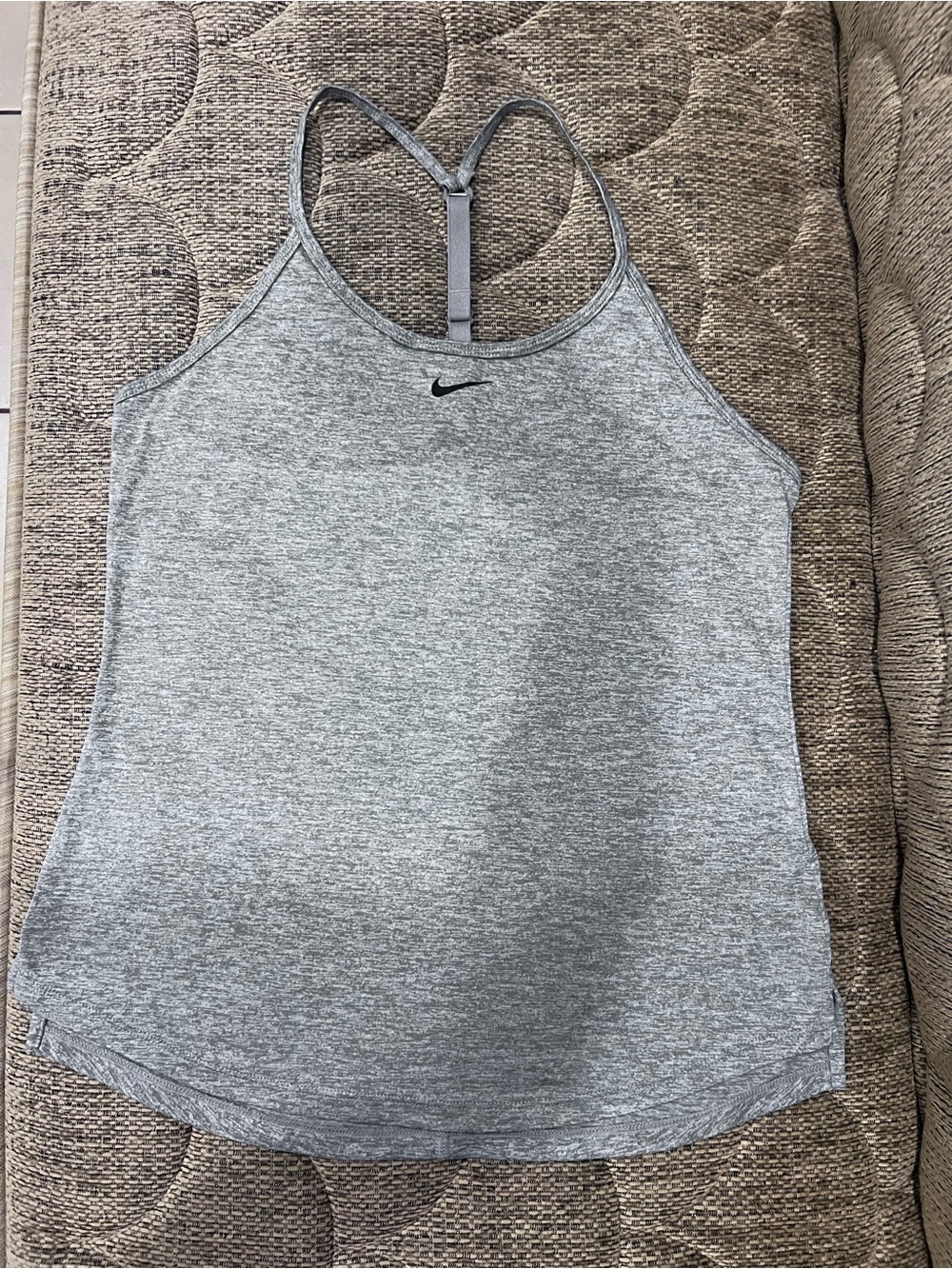 Nike Gray Racerback Performance Tank Top